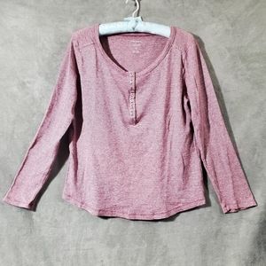 Preswick & More Long Sleeve Cotton Blouse Size M